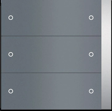 ABB PEONIA עם 3/6 לחצנים בגימור פלטינה מט