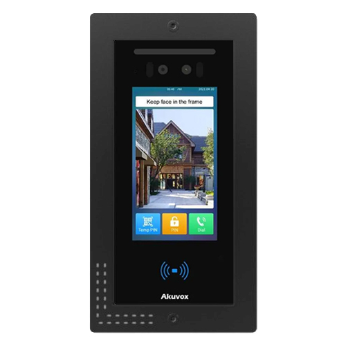 פאנל Akuvox MEGA CITY 50 — גרסה שקועה עם מסגרת