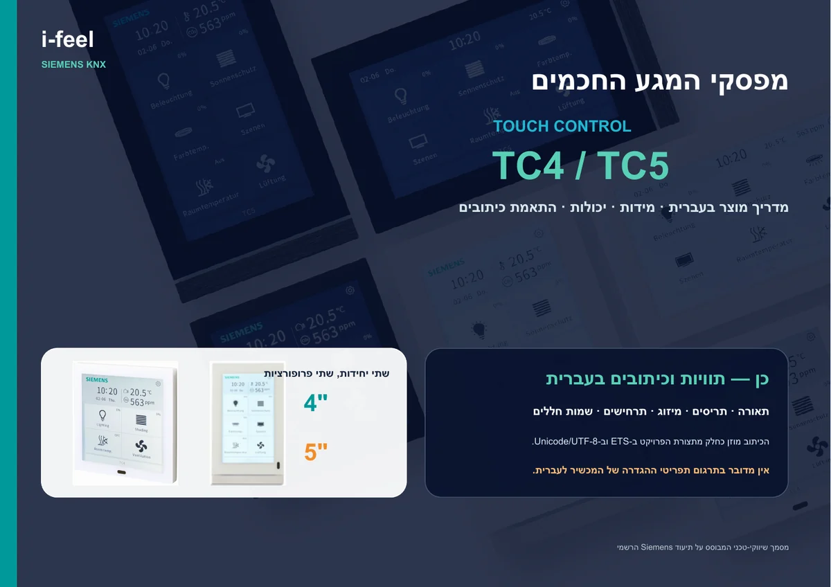 תצוגה מקדימה של מדריך Siemens TC4 ו-TC5
